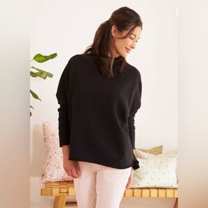 Frank & Eileen M long sleeve Black Oversized Sweatshirt tee shirt lab good cond